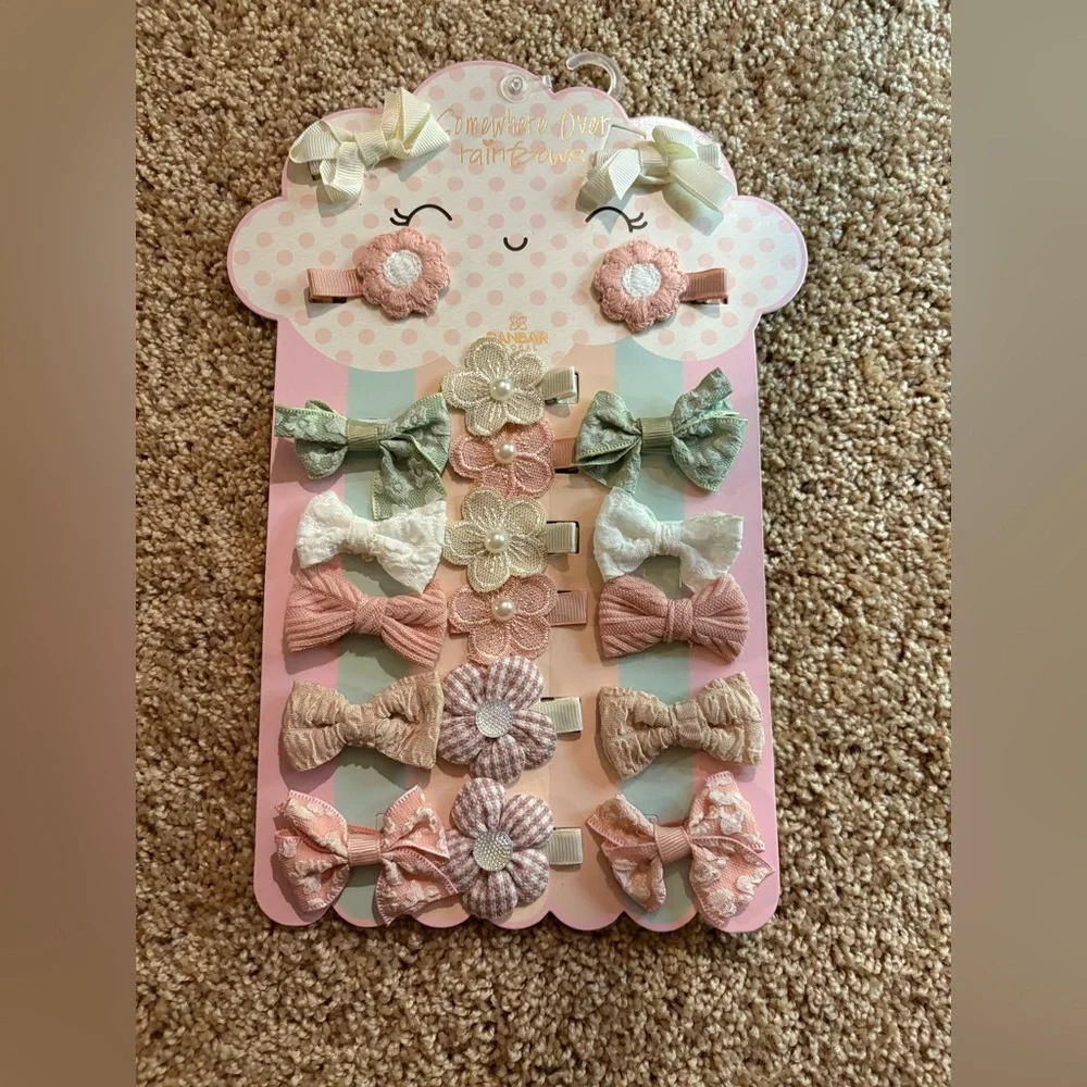 Infant headbands bibs and bows